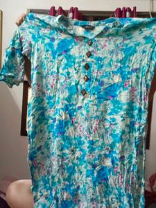 Blue Printed Kurti