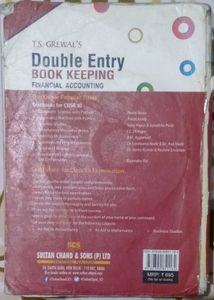 T.S Grewal Double Entry Book Keeping [Class 11]