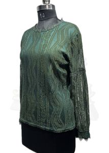 Green Lace Top