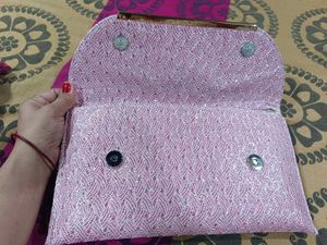Pink Clutch &amp; Cosmetic Case