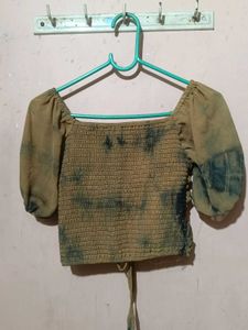 A Tie Die Crop Top