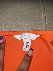 Cute orange crop top