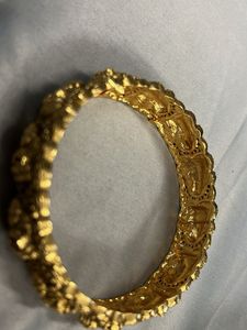 Ornate Gold-Tone Bangle