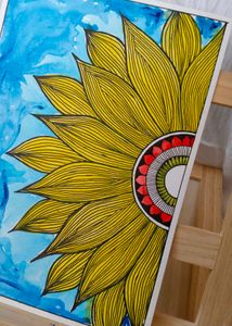 Sunflower Watercolor Art