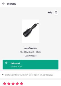 Alan Truman Blow Brush - Black