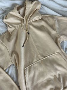 Beige Oversized Hoodie