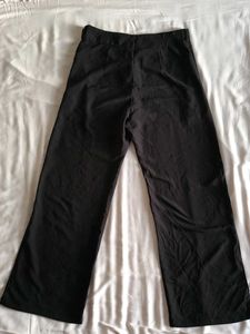 Black Wide Leg Pants with side slits