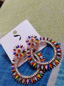 One Model And Multiple Colour Earrings
