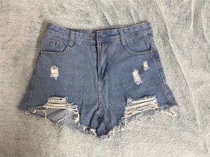 Wan li Distressed Denim Shorts
