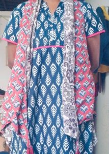 Boho Print Open Front Kimono