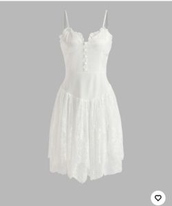FLORAL LACE MINI DRESS