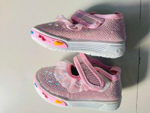 Kids Pink Sparkle Shoes