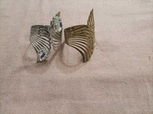 Unique Metal Cuff Bracelets (Set of 2)