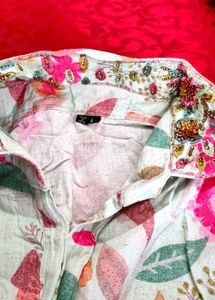 Beautiful Hand Embroidery Coord Set