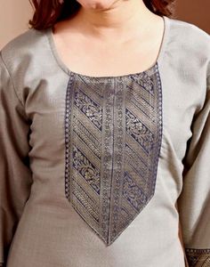 Elegant Kurti with Gold Detail