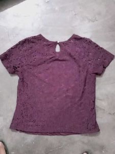 Purple Lace Top