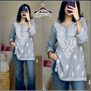Hand-embroidered Cotton Tunic