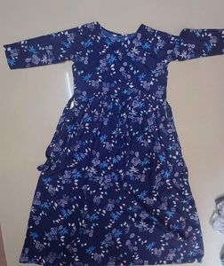Floral Navy Midi Dress