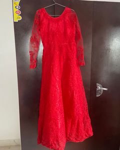 Elegant Red Lace gown