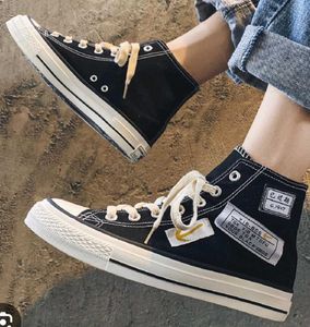 CVRNYLOM Black High Top Skateboarding Sneakers