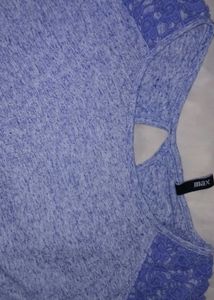 Lavender Lace Detail Top