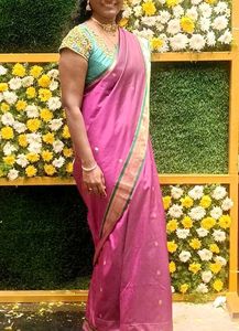 Beautiful Pure Silk Narali Kinnar Paithani Saree
