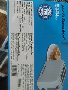 Kelvinator Fabulo Pop Up Toaster