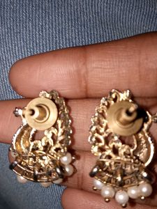 Peacock Pearl Drop Earrings