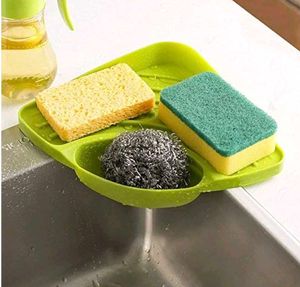 3 In 1 Blue Dish Sink Rack With Multipurpose Tray