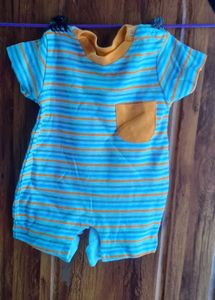 Striped Baby Romper