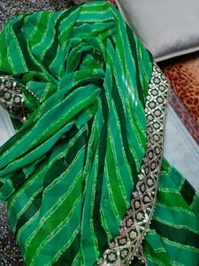 Ready To Wear Lehariya Saree