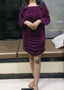 Velvet Purple Dress