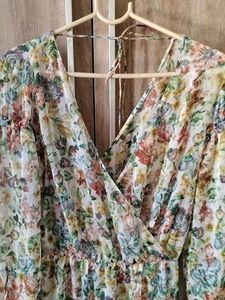 Floral Chiffon Maxi Dress