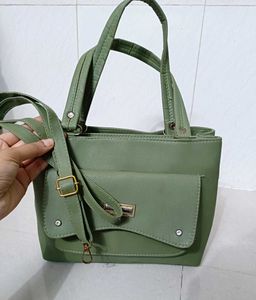 Women Green Handbag