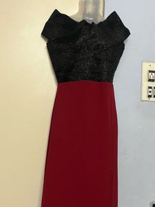 Pintrest Elegant maroon Evening Gown