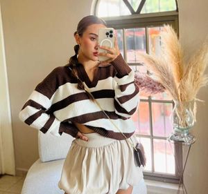 Striped Knit Sweater