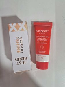 Dot & Key Strawberry Dew Moisturizer and Just herb