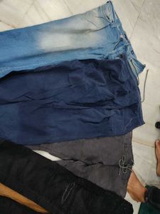 Bundle Jeans And Joggers With Two Shirts
