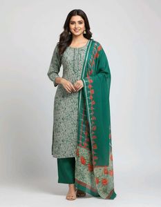 Green Multicolor Suit