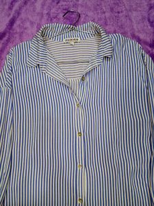 Striped Button-Down Shirt