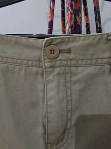 khaki cotton skirt