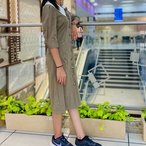 Olive Green Dress