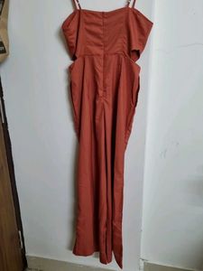 Rust Cutout Jumpsuit