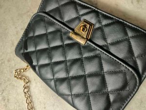 Black Golden Chain Bag