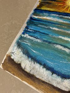 Sunset Using acrylic Colors