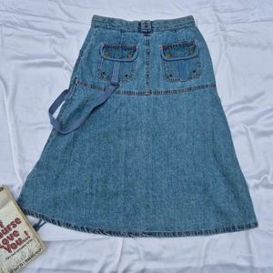 Y2K Retro  Mid Length Skirt