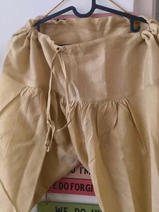 Donation Khaki Harem Pants With Black Top