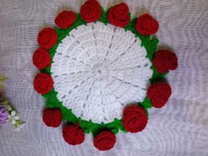 Handmade Rose Flower Coaster