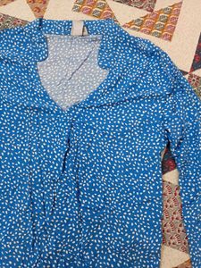 Blue Printed Top