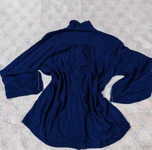 💙 Elegant Blue Pussy-Bow Blouse! 💙